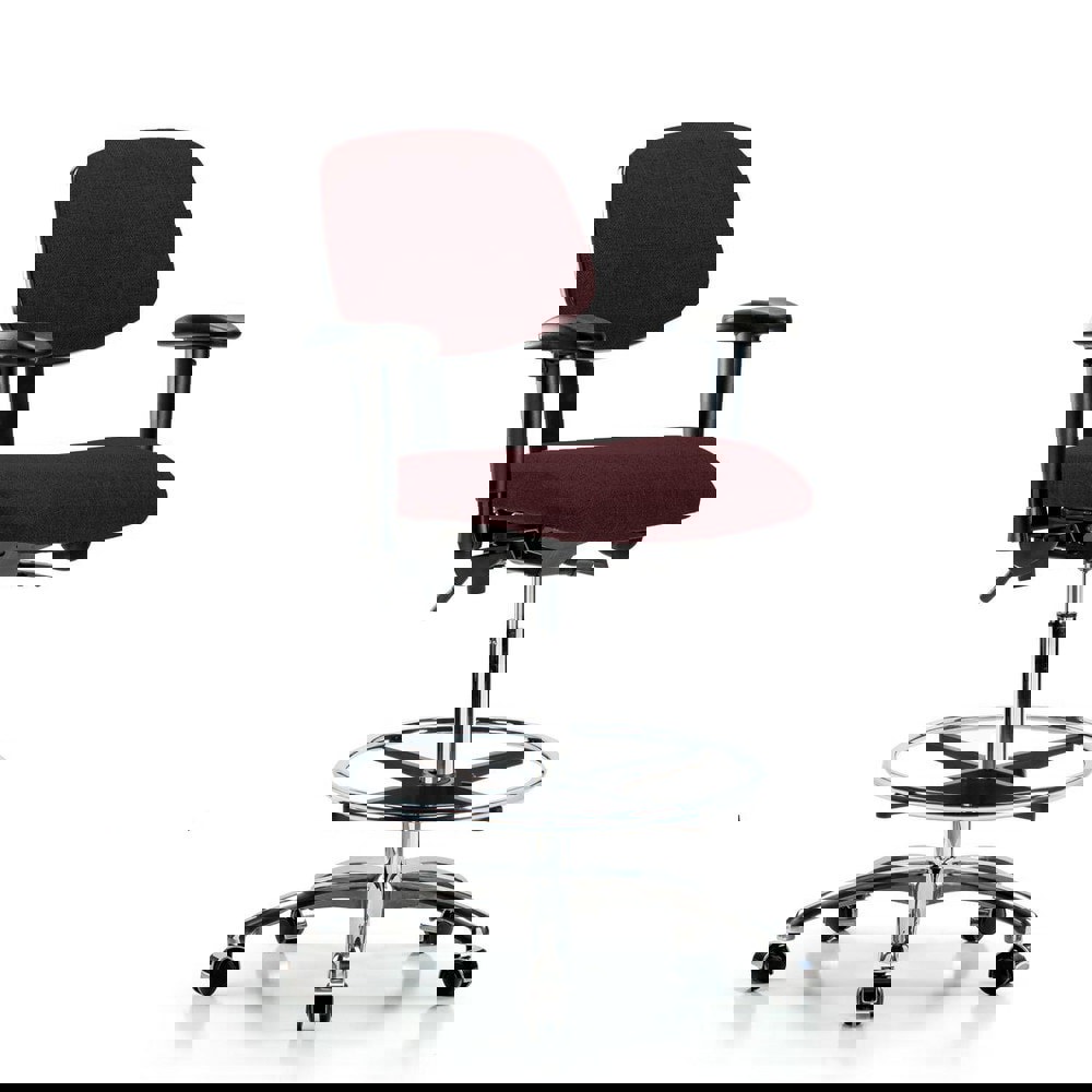 Task Chair: Olefin, Burgundy